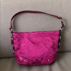 Pink Coach mini purse